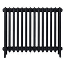 Grace - Matt Black Cast Iron Column Radiator H700mm x W877mm 4 Column - Wall Hung