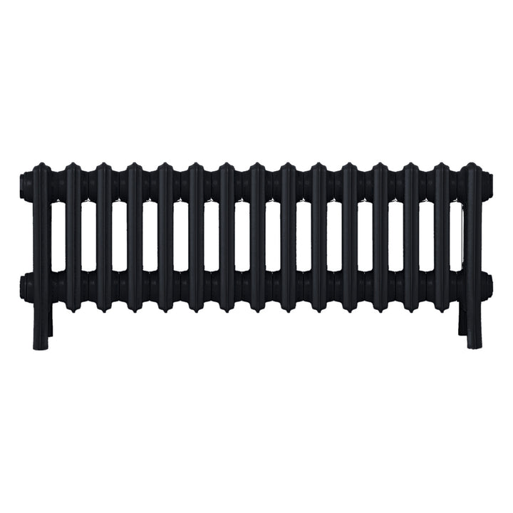 Grace - Matt Black Cast Iron Column Radiator H300mm x W938mm 4 Column - Wall Hung