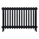 Grace - Matt Black Cast Iron Column Radiator H650mm x W938mm 4 Column - Floor Standing