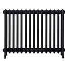 Grace - Matt Black Cast Iron Column Radiator H700mm x W938mm 4 Column - Wall Hung