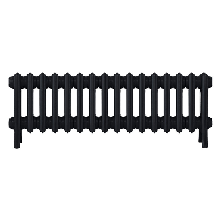 Grace - Matt Black Cast Iron Column Radiator H300mm x W998mm 4 Column - Wall Hung