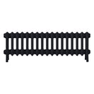 Grace - Matt Black Cast Iron Column Radiator H300mm x W1059mm 4 Column - Wall Hung