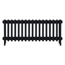 Grace - Matt Black Cast Iron Column Radiator H450mm x W1059mm 4 Column - Wall Hung