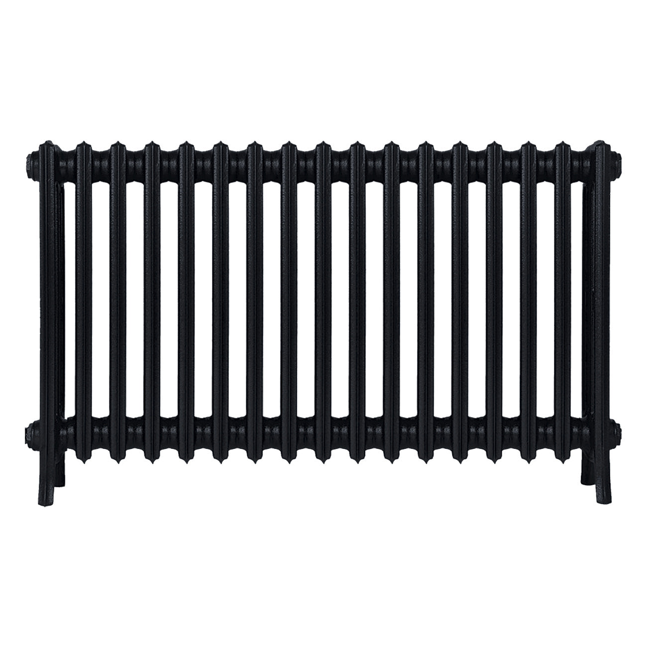 Grace - Matt Black Cast Iron Column Radiator H600mm x W1059mm 4 Column - Wall Hung