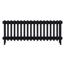 Grace - Matt Black Cast Iron Column Radiator H450mm x W1119mm 4 Column - Wall Hung