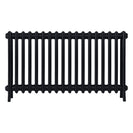 Grace - Matt Black Cast Iron Column Radiator H600mm x W1119mm 4 Column - Wall Hung