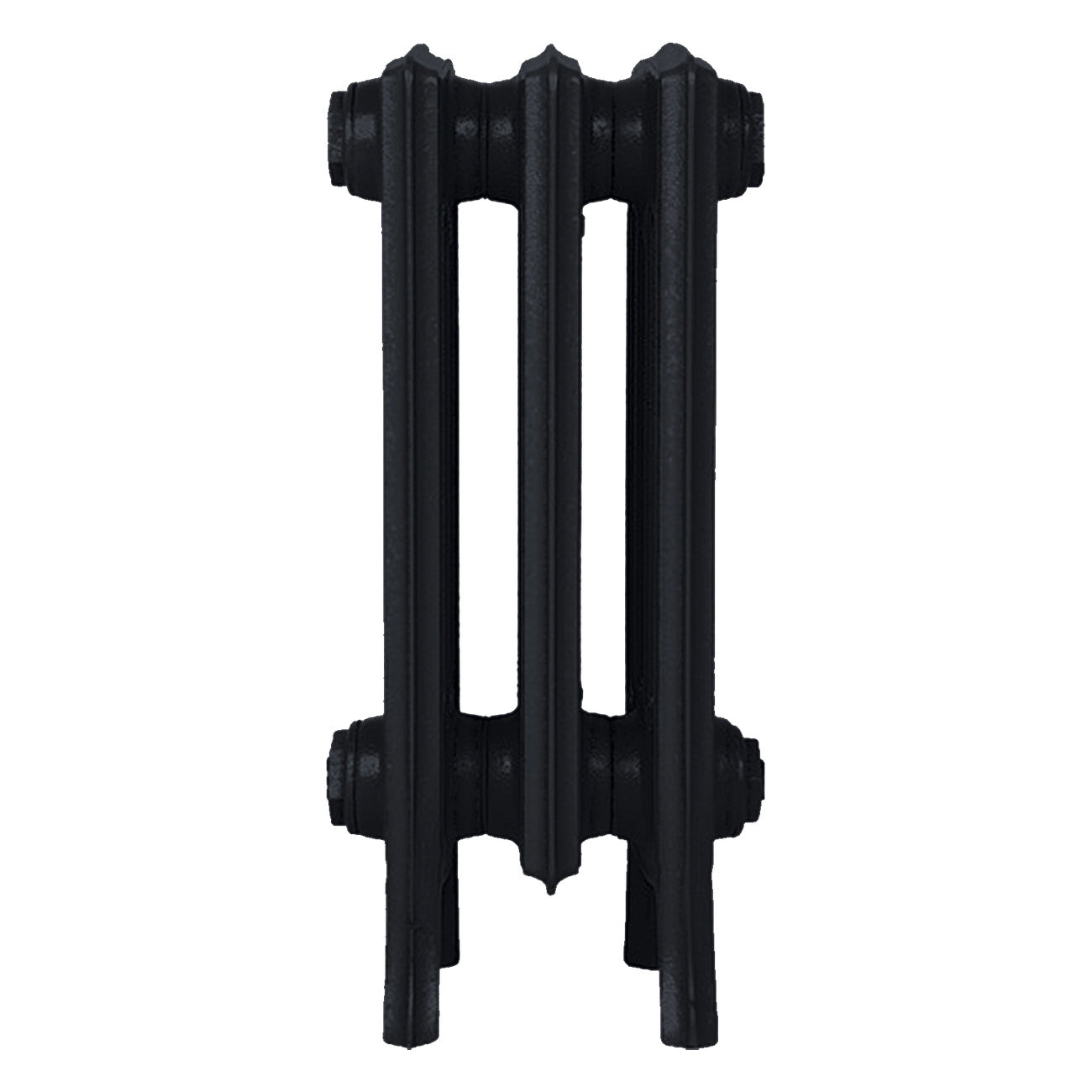 Grace - Matt Black Cast Iron Column Radiator H450mm x W212mm 4 Column - Wall Hung