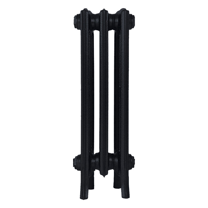 Grace - Matt Black Cast Iron Column Radiator H600mm x W212mm 4 Column - Wall Hung
