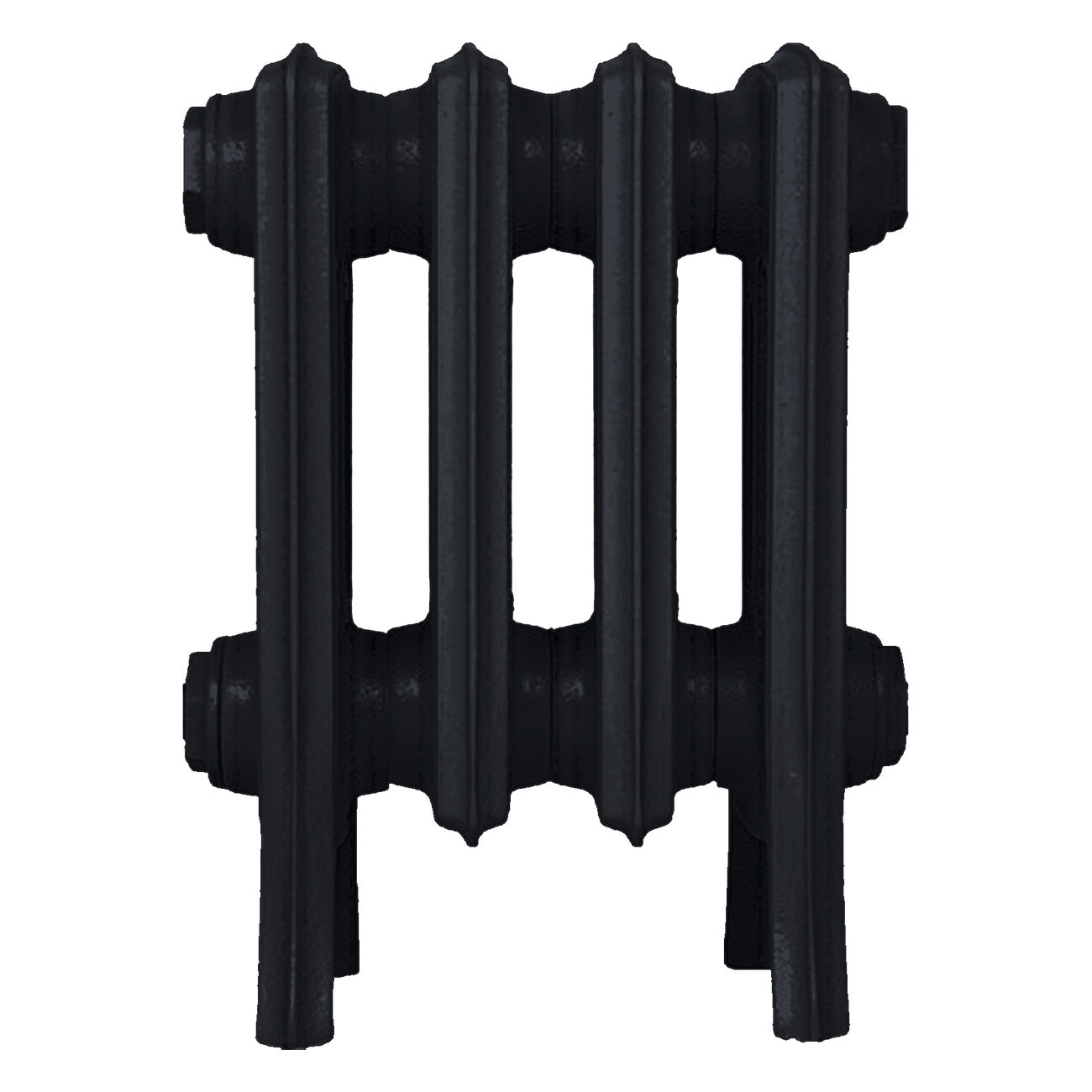 Grace - Matt Black Cast Iron Column Radiator H300mm x W272mm 4 Column - Wall Hung