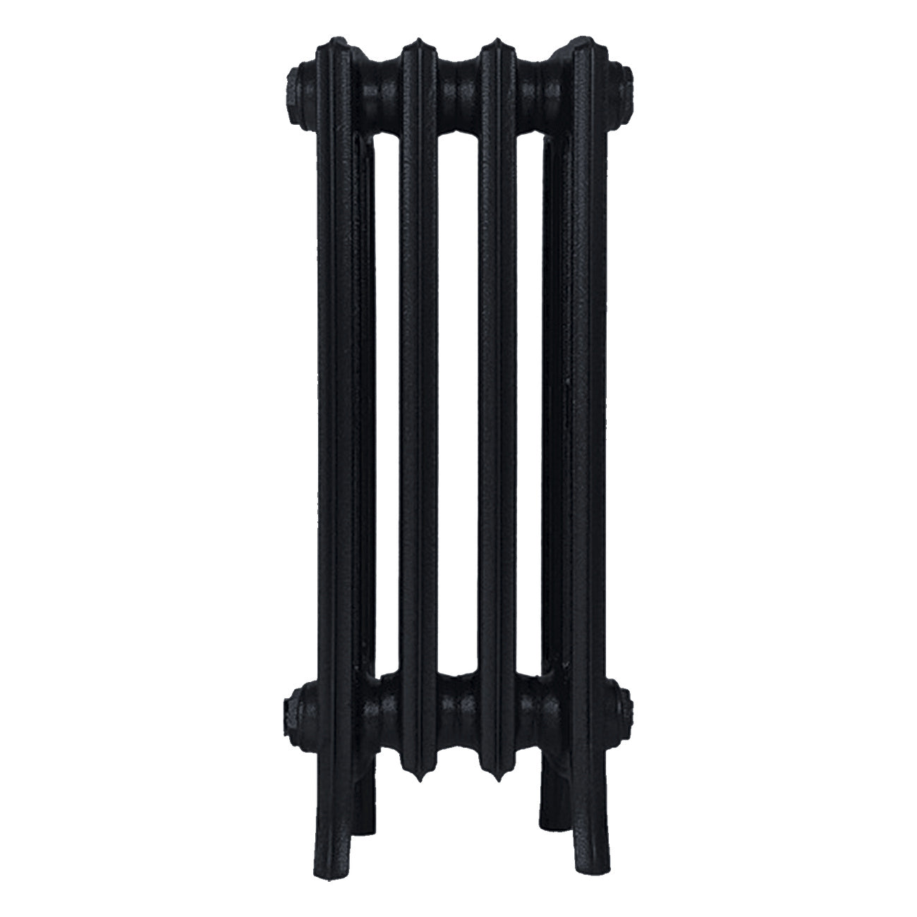 Grace - Matt Black Cast Iron Column Radiator H650mm x W272mm 4 Column - Floor Standing