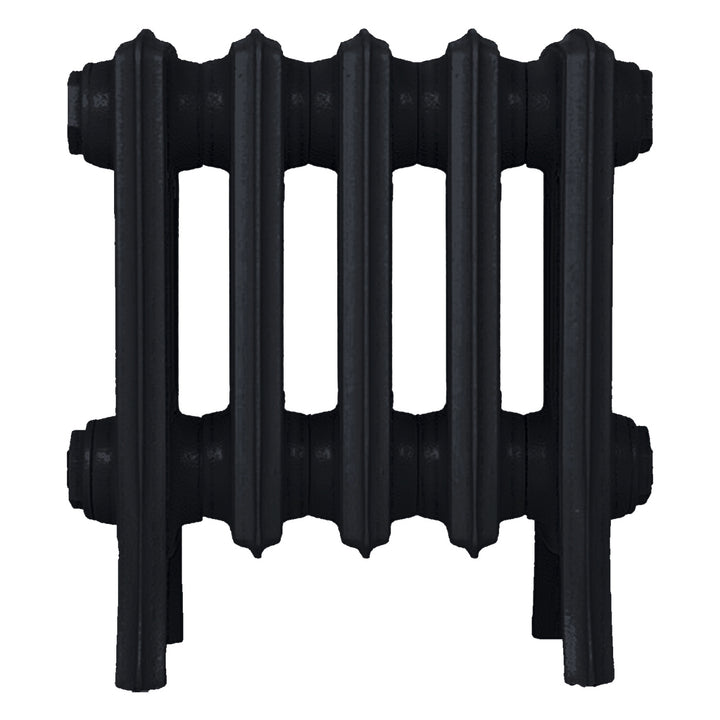 Grace - Matt Black Cast Iron Column Radiator H300mm x W333mm 4 Column - Wall Hung