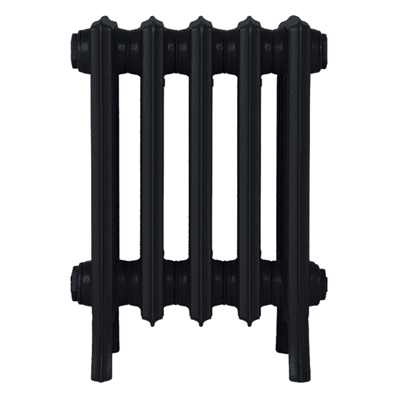 Grace - Matt Black Cast Iron Column Radiator H450mm x W333mm 4 Column - Wall Hung