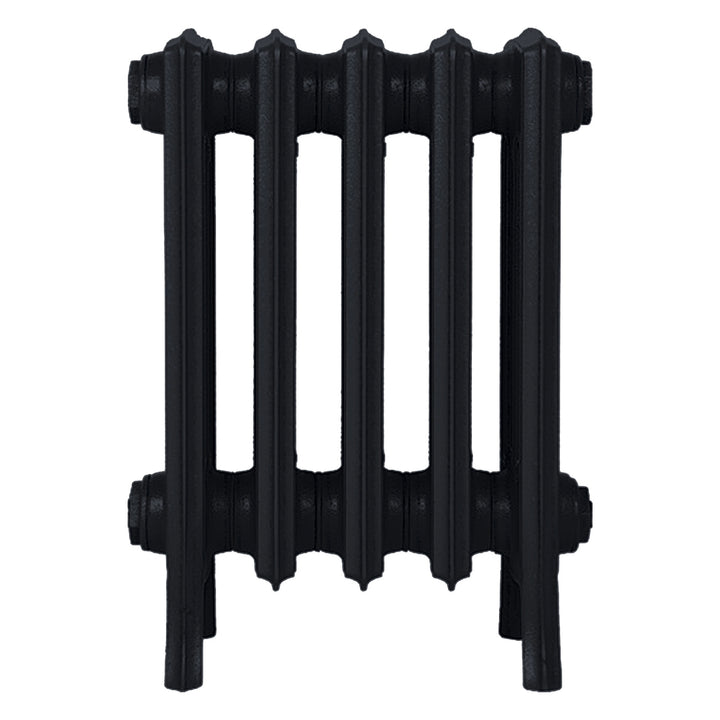 Grace - Matt Black Cast Iron Column Radiator H450mm x W333mm 4 Column - Wall Hung