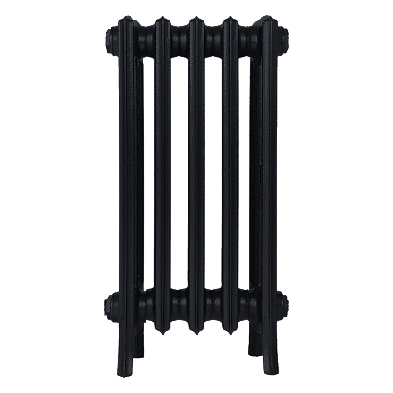 Grace - Matt Black Cast Iron Column Radiator H650mm x W333mm 4 Column - Floor Standing