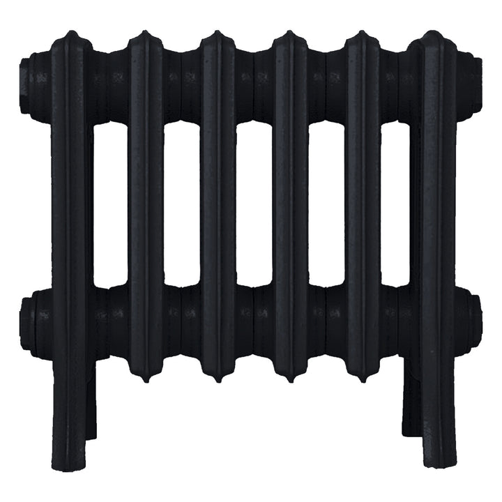 Grace - Matt Black Cast Iron Column Radiator H350mm x W393mm 4 Column - Floor Standing