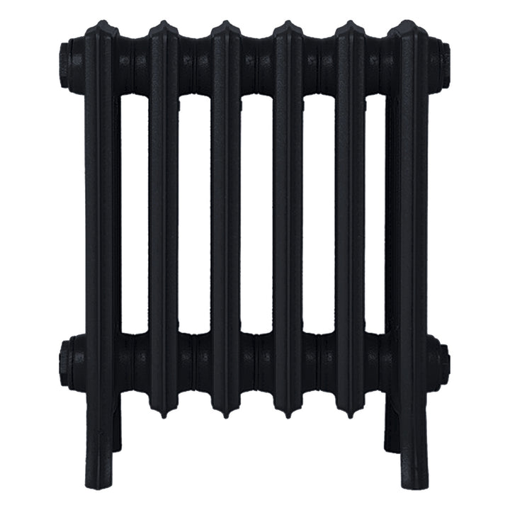 Grace - Matt Black Cast Iron Column Radiator H450mm x W393mm 4 Column - Wall Hung