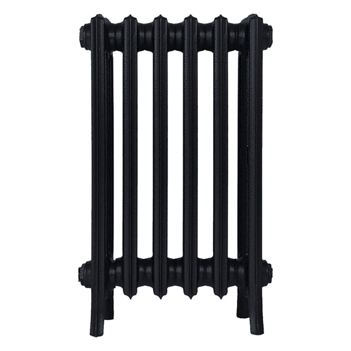 Grace - Matt Black Cast Iron Column Radiator H650mm x W393mm 4 Column - Floor Standing