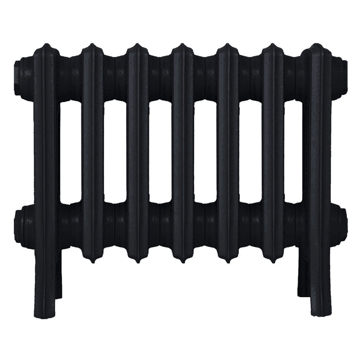 Grace - Matt Black Cast Iron Column Radiator H350mm x W454mm 4 Column - Floor Standing