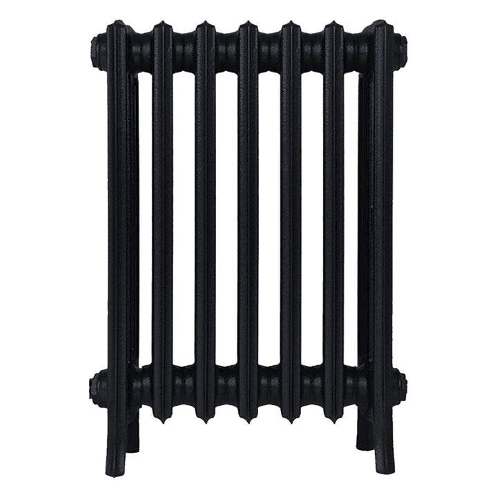 Grace - Matt Black Cast Iron Column Radiator H650mm x W454mm 4 Column - Floor Standing