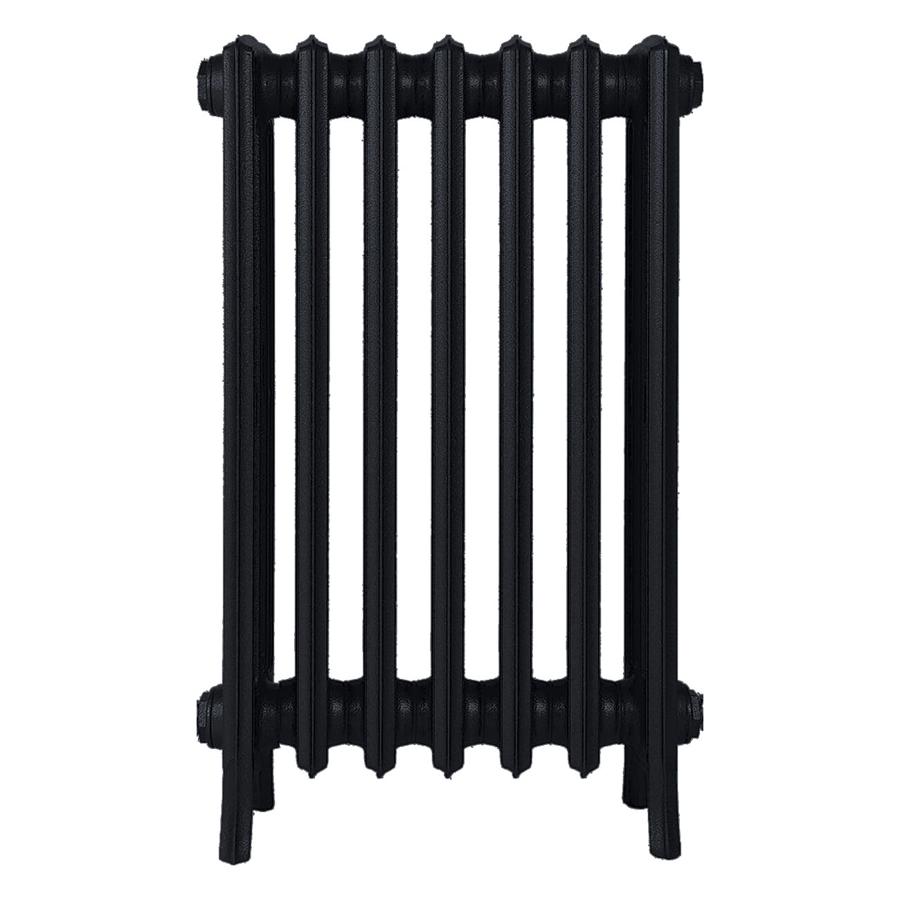 Grace - Matt Black Cast Iron Column Radiator H700mm x W454mm 4 Column - Wall Hung