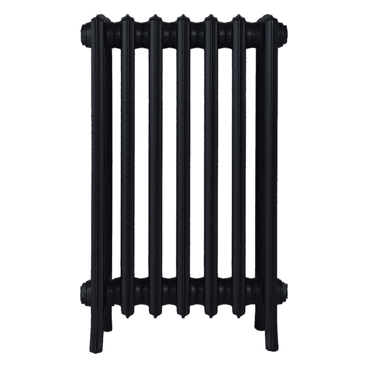 Grace - Matt Black Cast Iron Column Radiator H700mm x W454mm 4 Column - Wall Hung