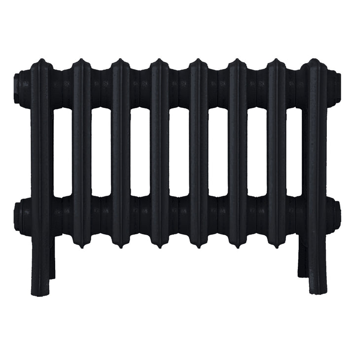 Grace - Matt Black Cast Iron Column Radiator H300mm x W514mm 4 Column - Wall Hung