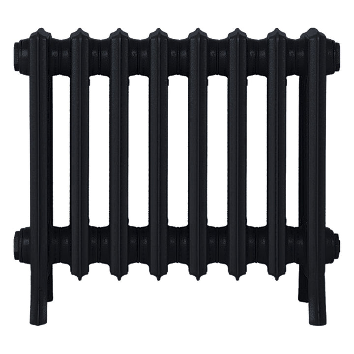 Grace - Matt Black Cast Iron Column Radiator H450mm x W514mm 4 Column - Wall Hung