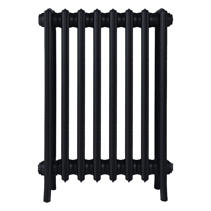 Grace - Matt Black Cast Iron Column Radiator H700mm x W514mm 4 Column - Wall Hung