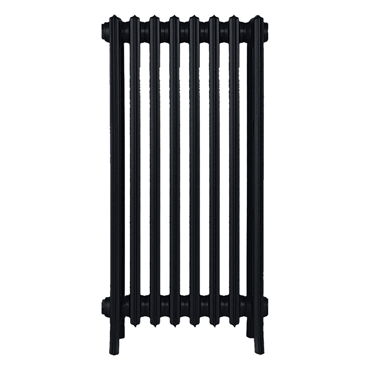 Grace - Matt Black Cast Iron Column Radiator H950mm x W514mm 4 Column - Floor Standing