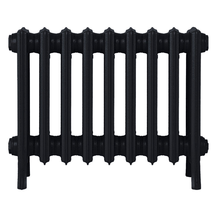 Grace - Matt Black Cast Iron Column Radiator H450mm x W575mm 4 Column - Wall Hung