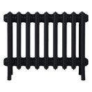 Grace - Matt Black Cast Iron Column Radiator H450mm x W575mm 4 Column - Wall Hung