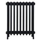 Grace - Matt Black Cast Iron Column Radiator H700mm x W575mm 4 Column - Wall Hung
