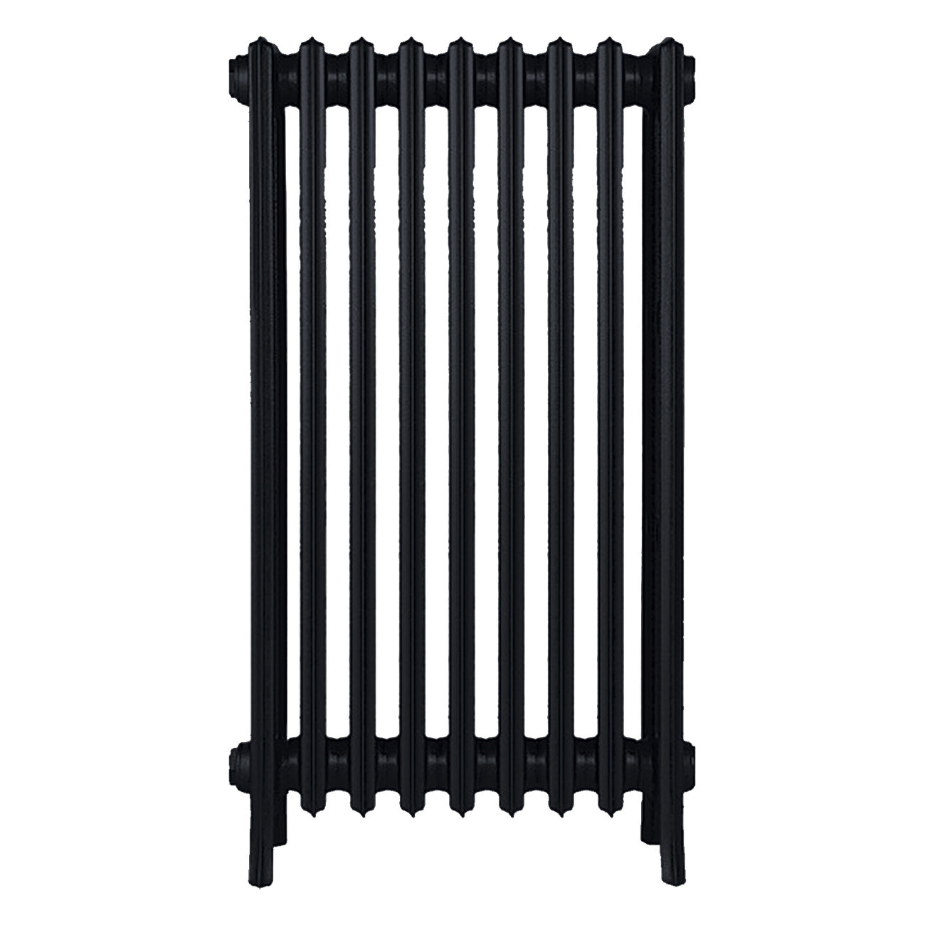 Grace - Matt Black Cast Iron Column Radiator H950mm x W575mm 4 Column - Floor Standing