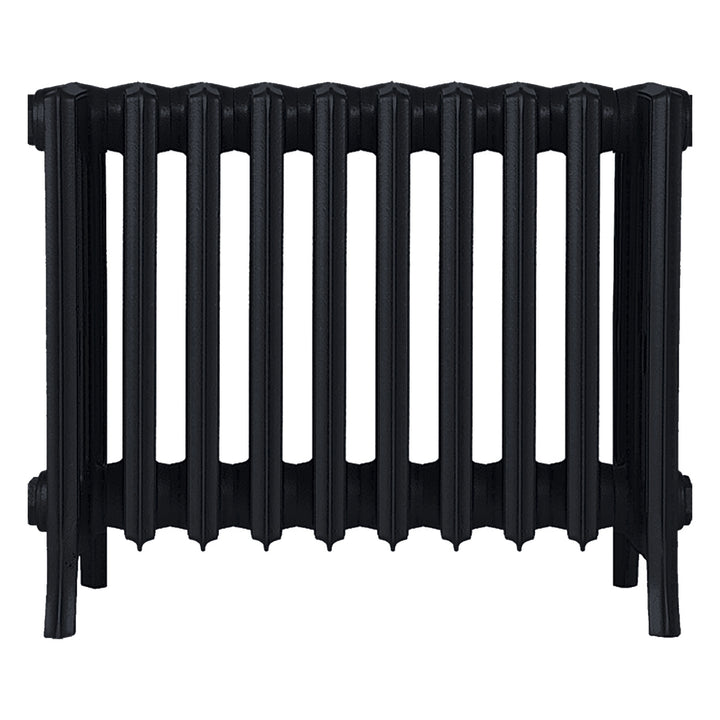 Grace - Matt Black Cast Iron Column Radiator H450mm x W635mm 6 Column - Wall Hung