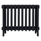 Grace - Matt Black Cast Iron Column Radiator H450mm x W635mm 6 Column - Wall Hung