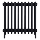 Grace - Matt Black Cast Iron Column Radiator H600mm x W635mm 6 Column - Wall Hung