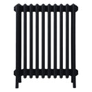 Grace - Matt Black Cast Iron Column Radiator H700mm x W635mm 6 Column - Wall Hung