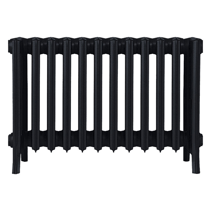 Grace - Matt Black Cast Iron Column Radiator H450mm x W756mm 6 Column - Wall Hung