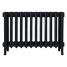 Grace - Matt Black Cast Iron Column Radiator H450mm x W756mm 6 Column - Wall Hung