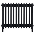Grace - Matt Black Cast Iron Column Radiator H650mm x W756mm 6 Column - Floor Standing