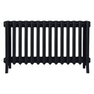 Grace - Matt Black Cast Iron Column Radiator H450mm x W877mm 6 Column - Wall Hung
