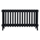 Grace - Matt Black Cast Iron Column Radiator H450mm x W938mm 6 Column - Wall Hung