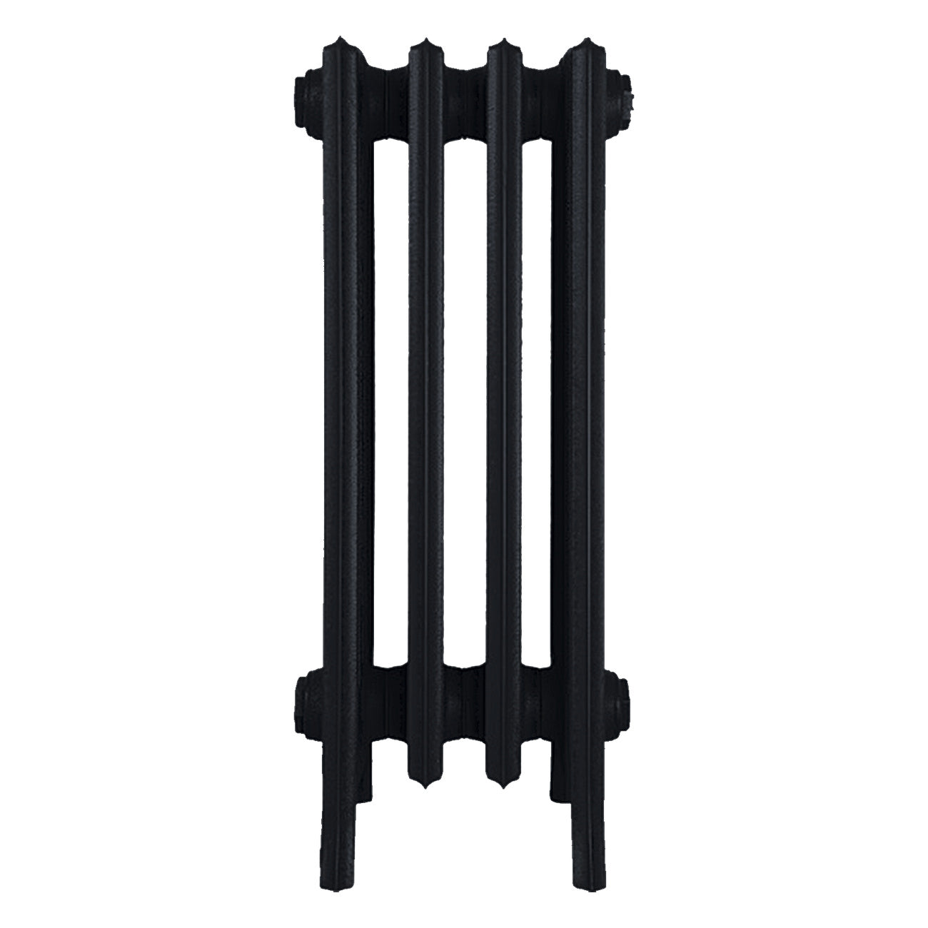 Grace - Matt Black Cast Iron Column Radiator H650mm x W272mm 6 Column - Floor Standing