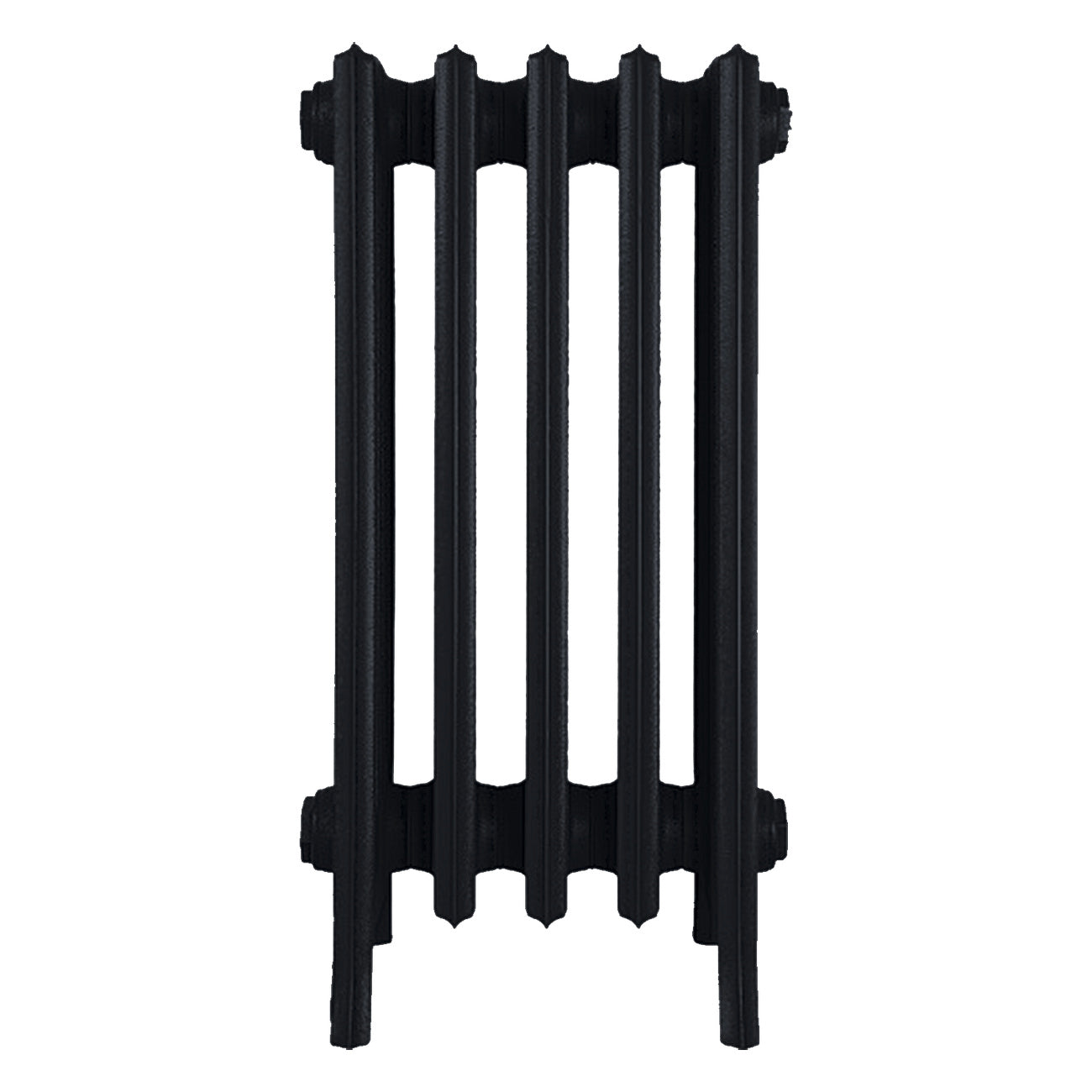 Grace - Matt Black Cast Iron Column Radiator H650mm x W333mm 6 Column - Floor Standing