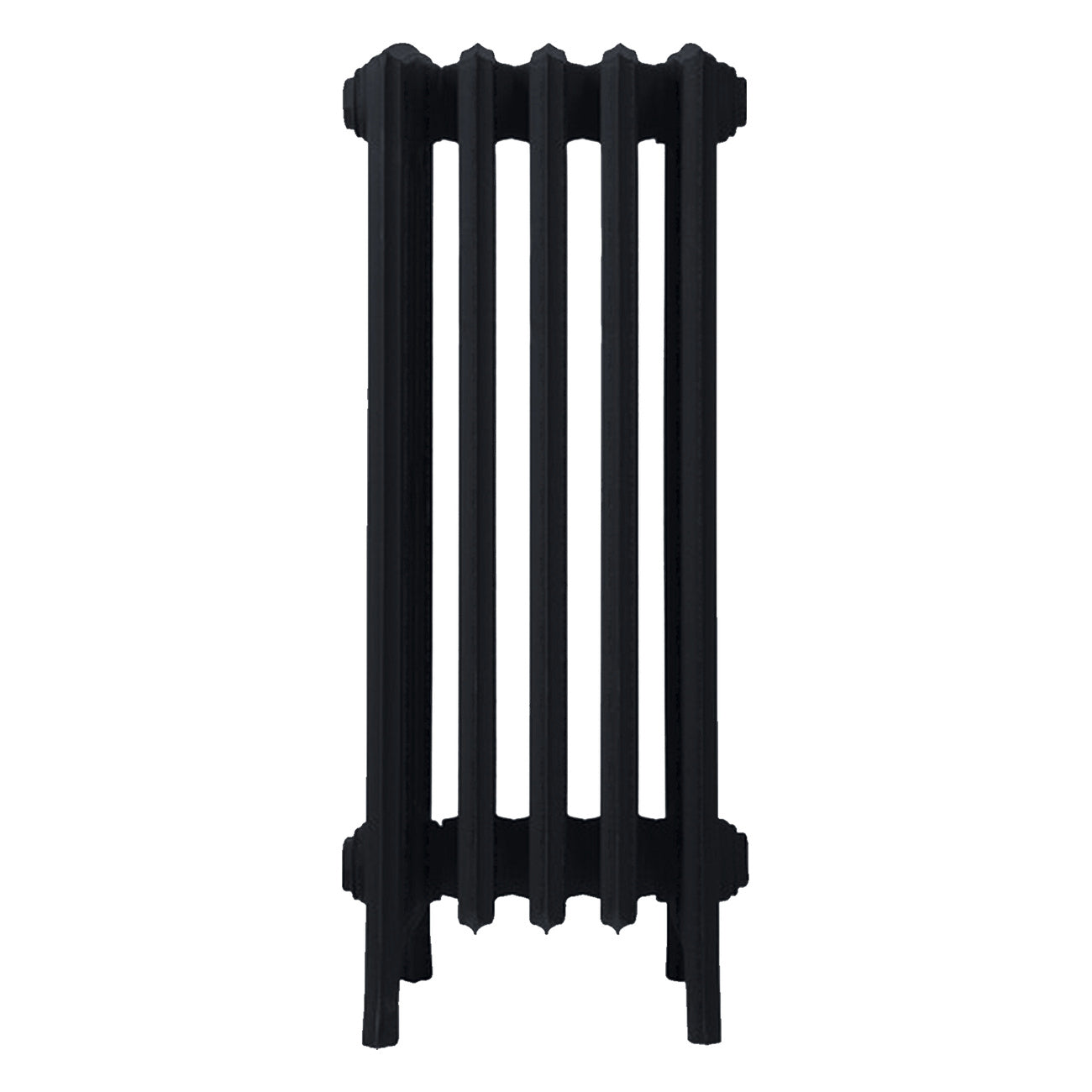 Grace - Matt Black Cast Iron Column Radiator H700mm x W333mm 6 Column - Wall Hung