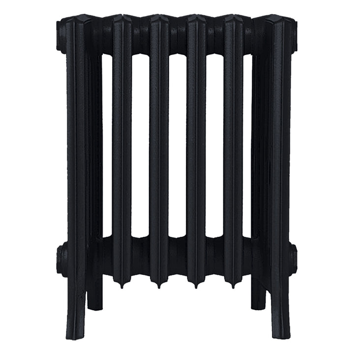 Grace - Matt Black Cast Iron Column Radiator H450mm x W393mm 6 Column - Wall Hung