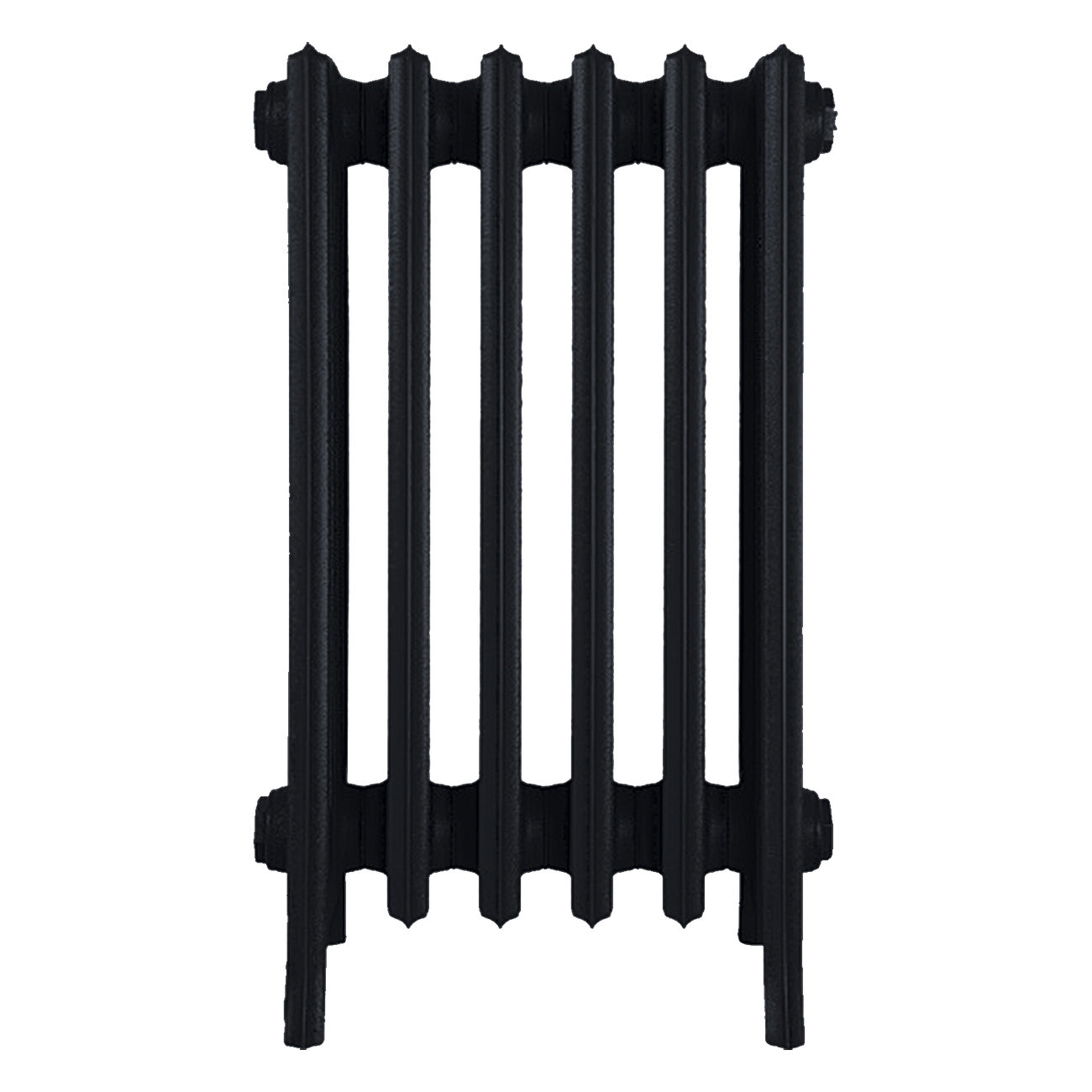 Grace - Matt Black Cast Iron Column Radiator H600mm x W393mm 6 Column - Wall Hung