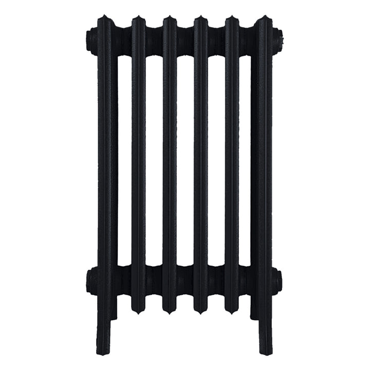 Grace - Matt Black Cast Iron Column Radiator H600mm x W393mm 6 Column - Wall Hung