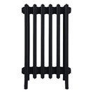 Grace - Matt Black Cast Iron Column Radiator H600mm x W393mm 6 Column - Wall Hung