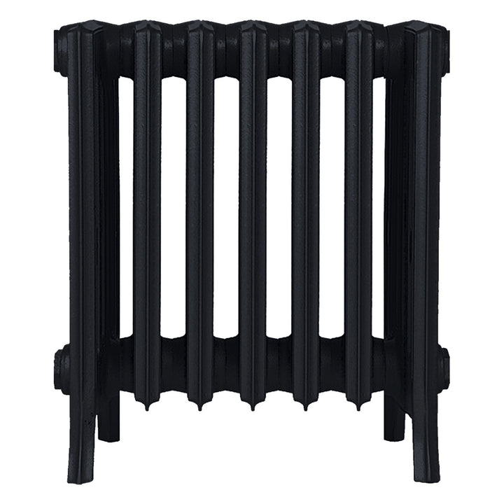 Grace - Matt Black Cast Iron Column Radiator H450mm x W454mm 6 Column - Wall Hung